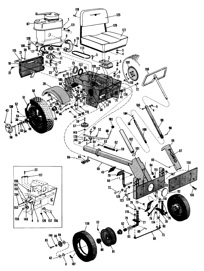 Main Frame Assembly Parts List