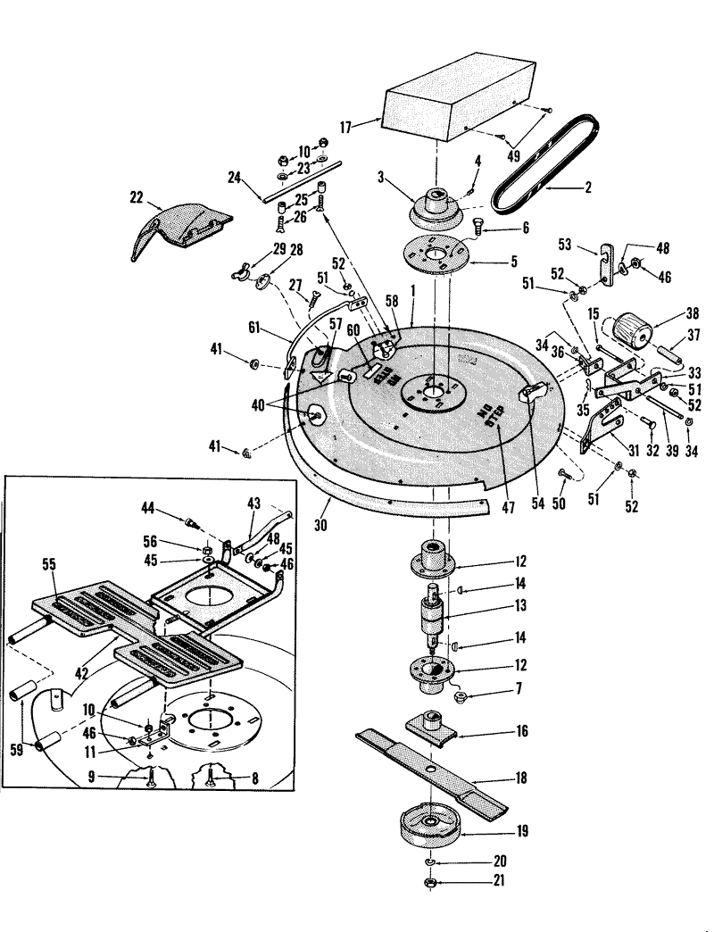 25in Cutting Unit Parts List