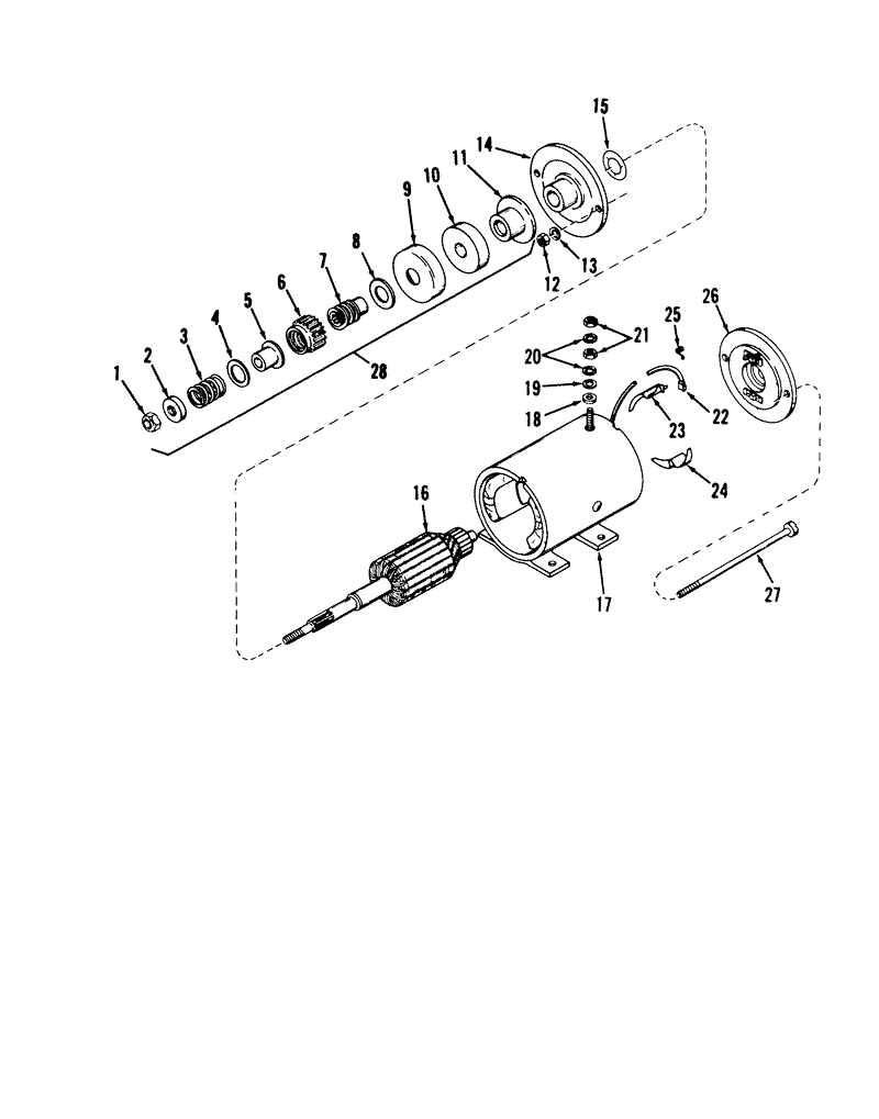 Starter Motor No 29965 electric Model