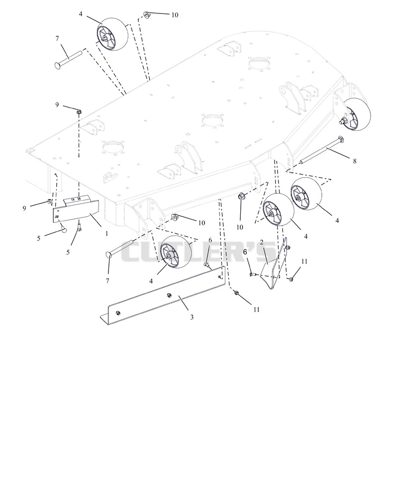 Anti-Scalp Wheels And Baffles - 48"