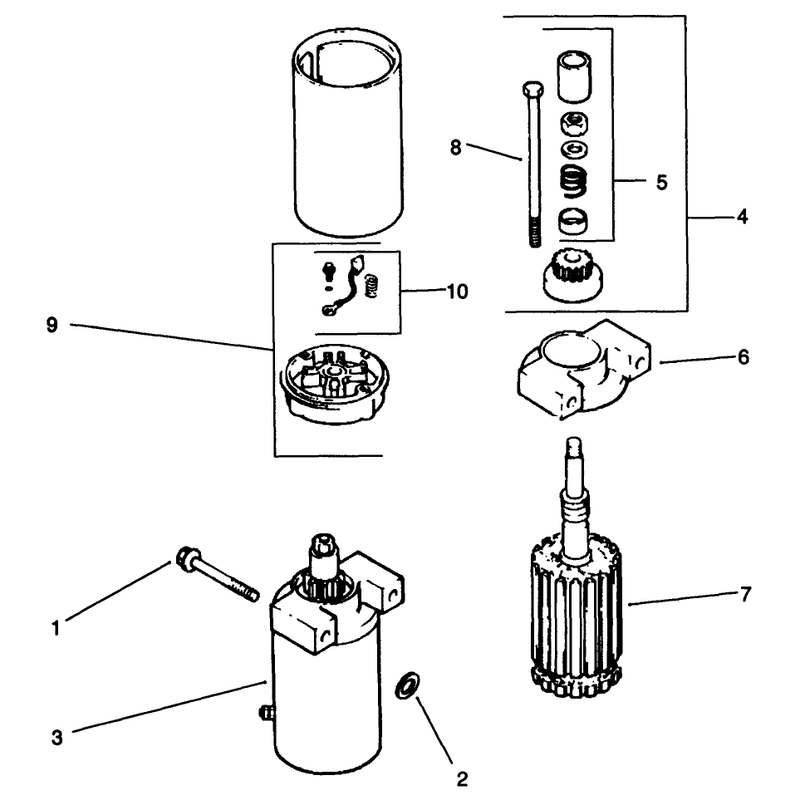 Starting System Engine Model No Cv14 S 1429 Continued