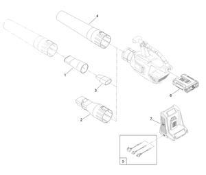 Cordless Axial Blower Assembly
