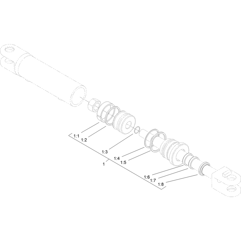 Hydraulic Cylinder Assembly No 121-4470