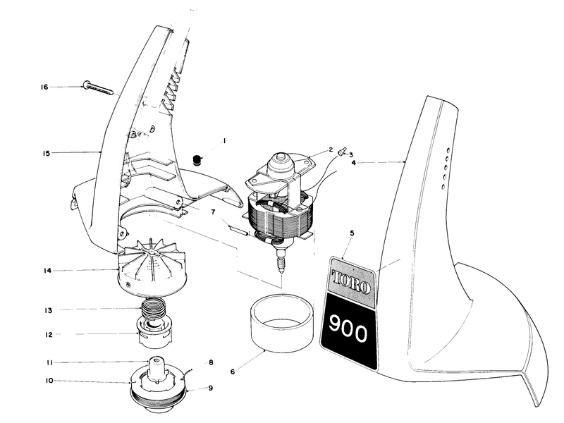 Motor and Housing Assembly