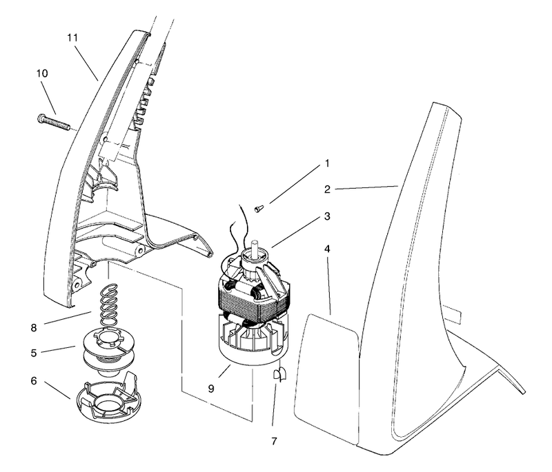 Motor and Housing Assembly