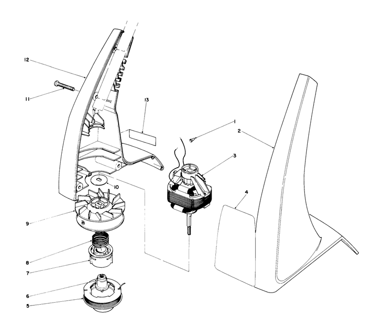 Motor and Housing Assembly
