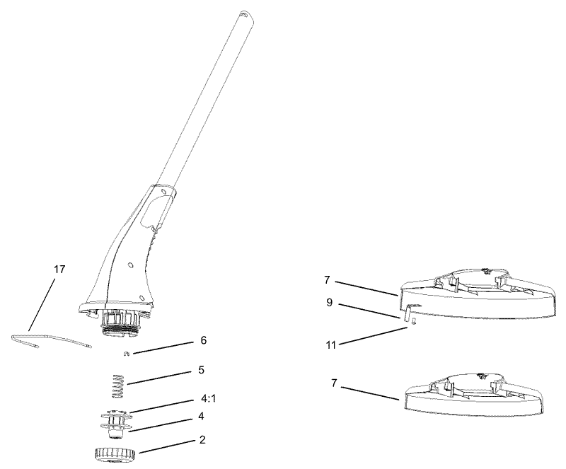 Motor and Cutting Shield Assembly