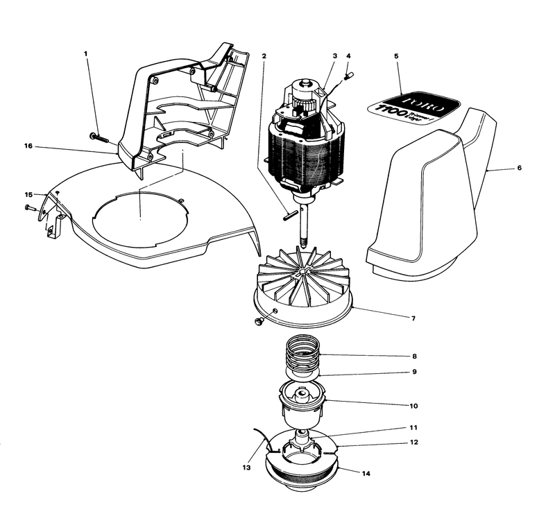 Motor and Housing Assembly