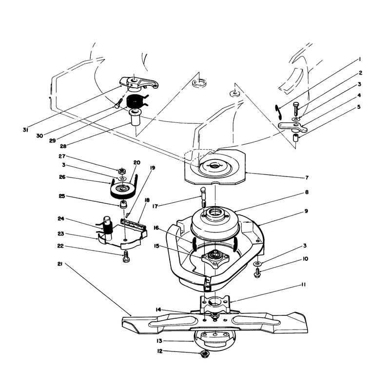 Blade Brake Clutch Assembly