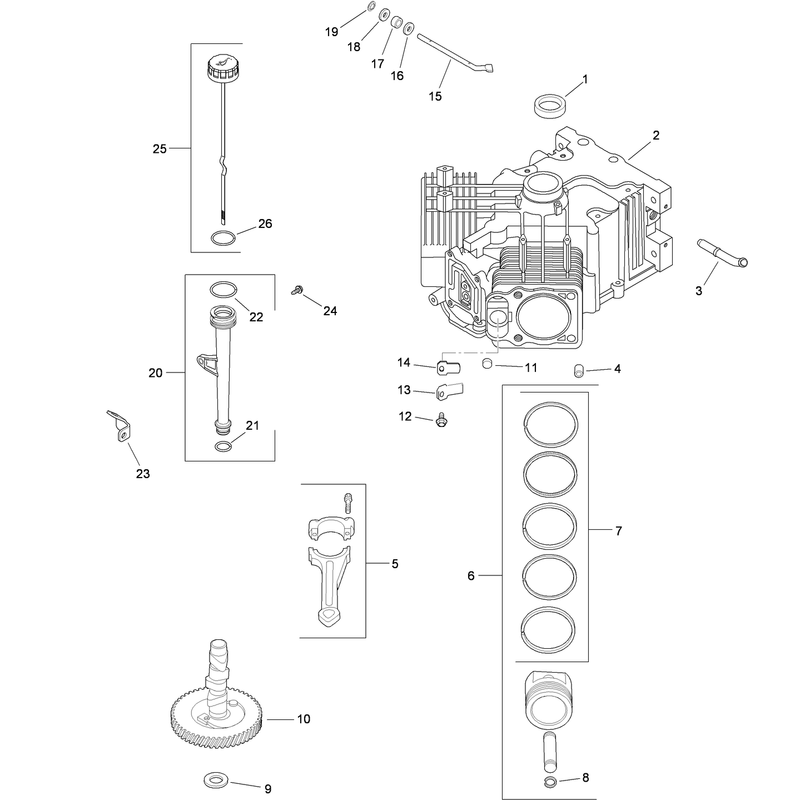 Crankcase Assembly  Kohler CV730-3118
