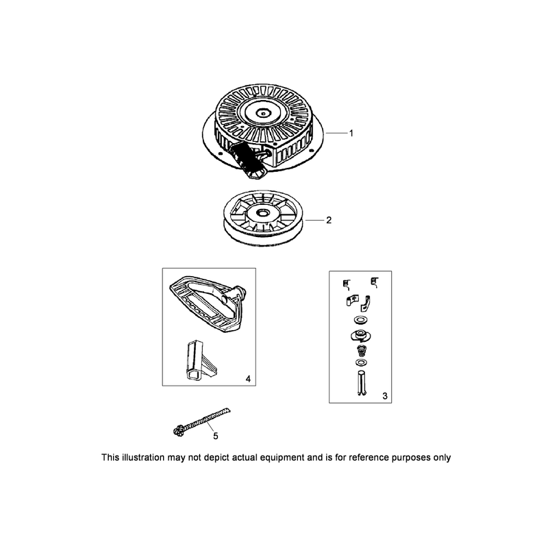 Rewind Starter No. 590749  Tecumseh OH318SA-221812B