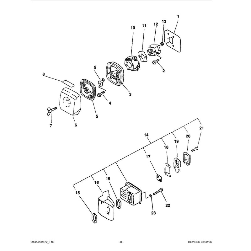 Intake, Air Filter, Exhaust