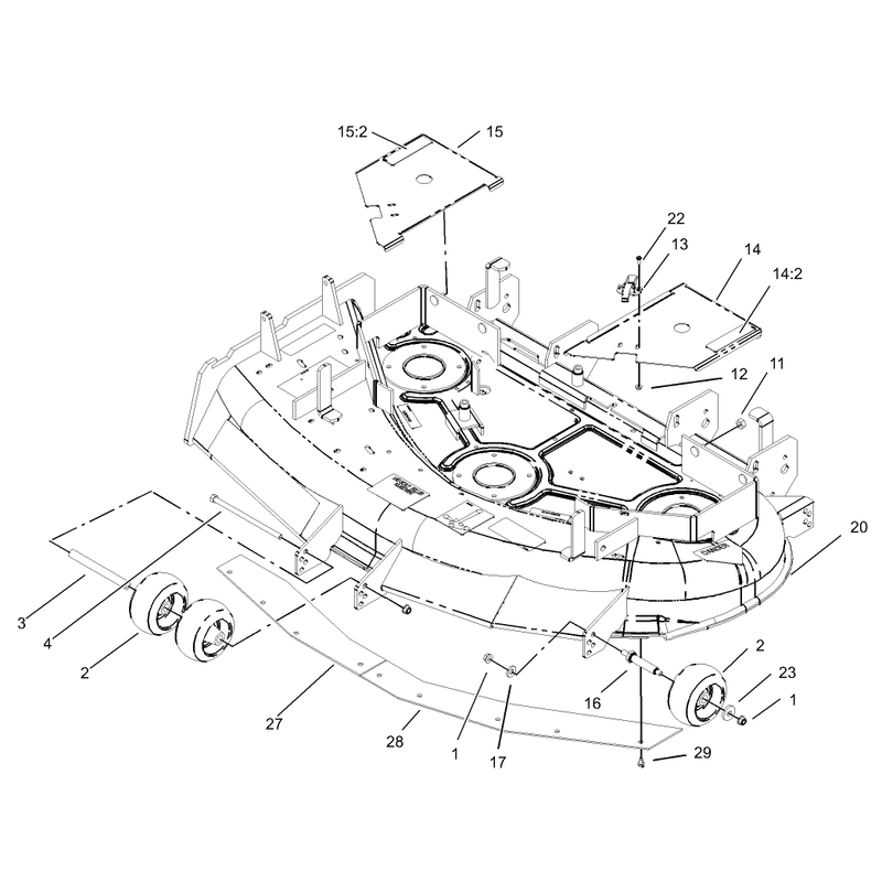 Deck and Wheel Gage Assembly