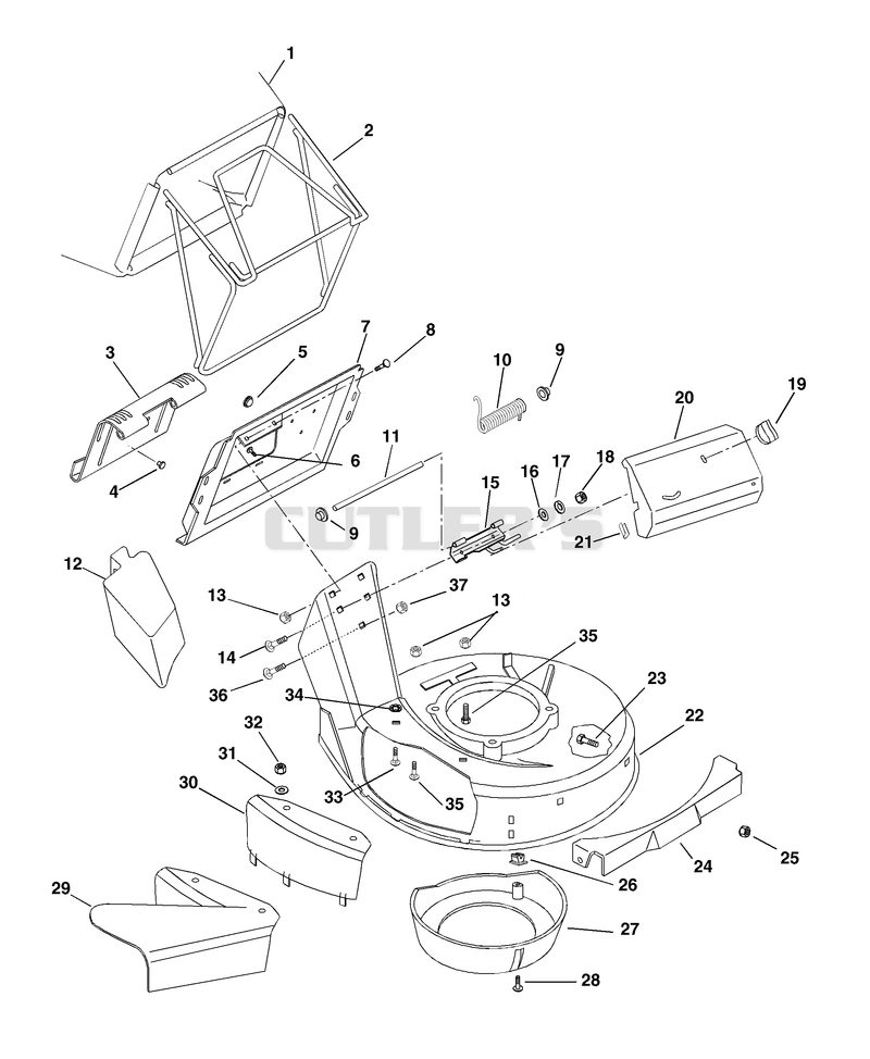 Mower Pan And Bag