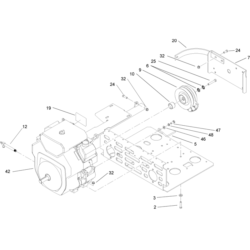 Engine and Clutch Assembly