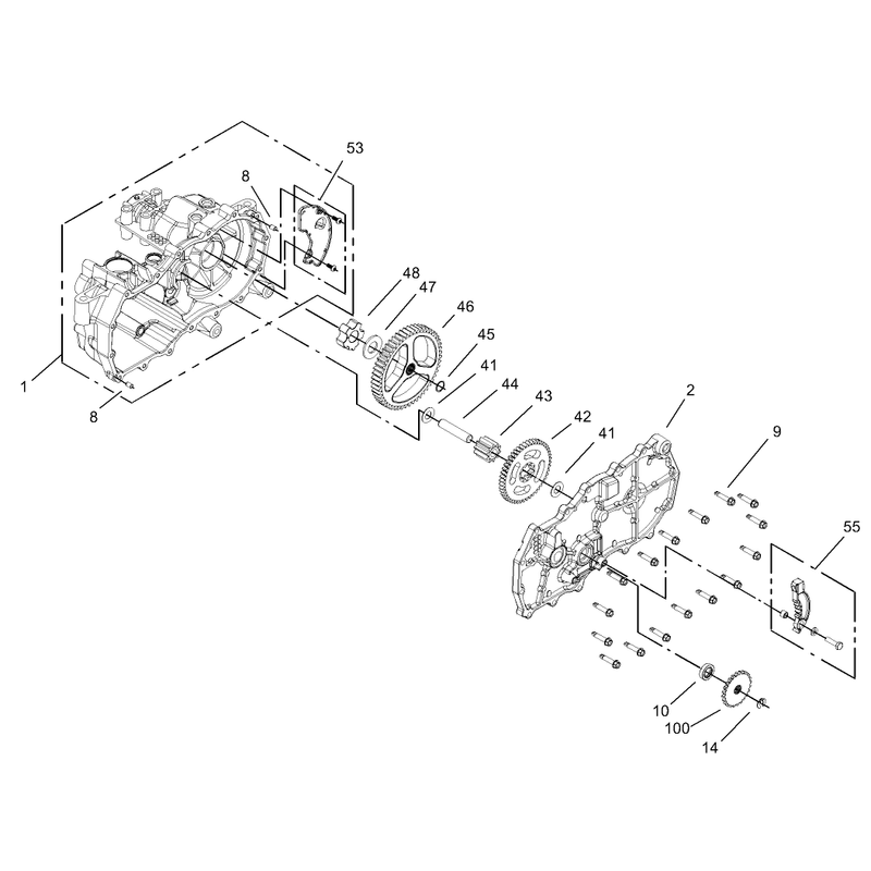 Housing Assembly LH Hydrostat No 105-3492