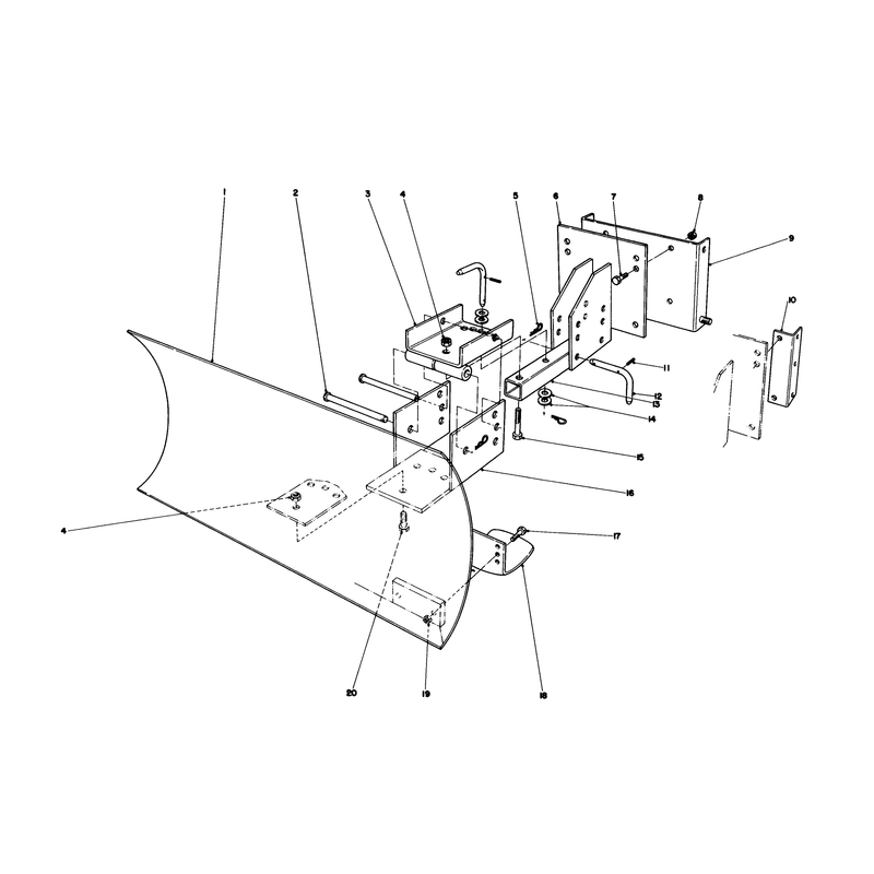 Grader Blade Assembly Model 59099 (optional)