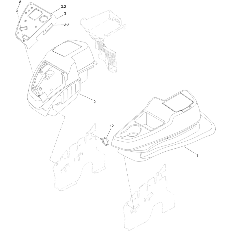 Fender, Console and Control Assembly