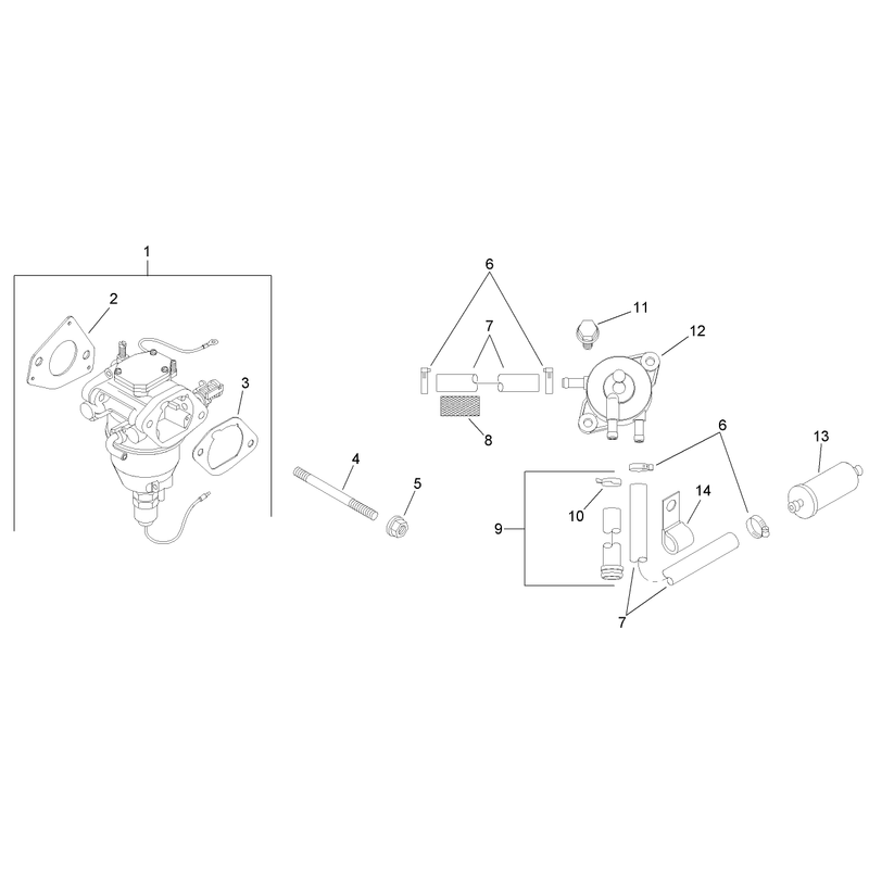 Fuel System Assembly Kohler SV720-0032