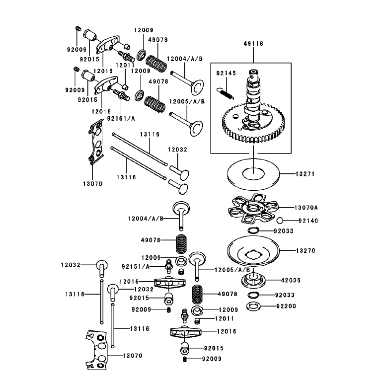ValveCamshaft Assembly Kawasaki FH451V-BS04