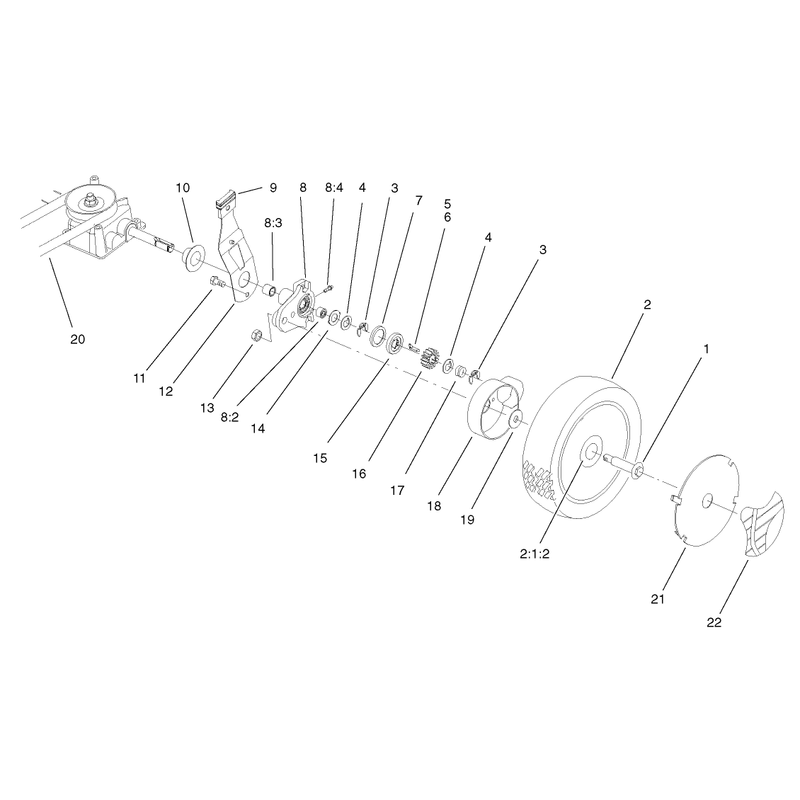 Gear Case and Wheel Assembly