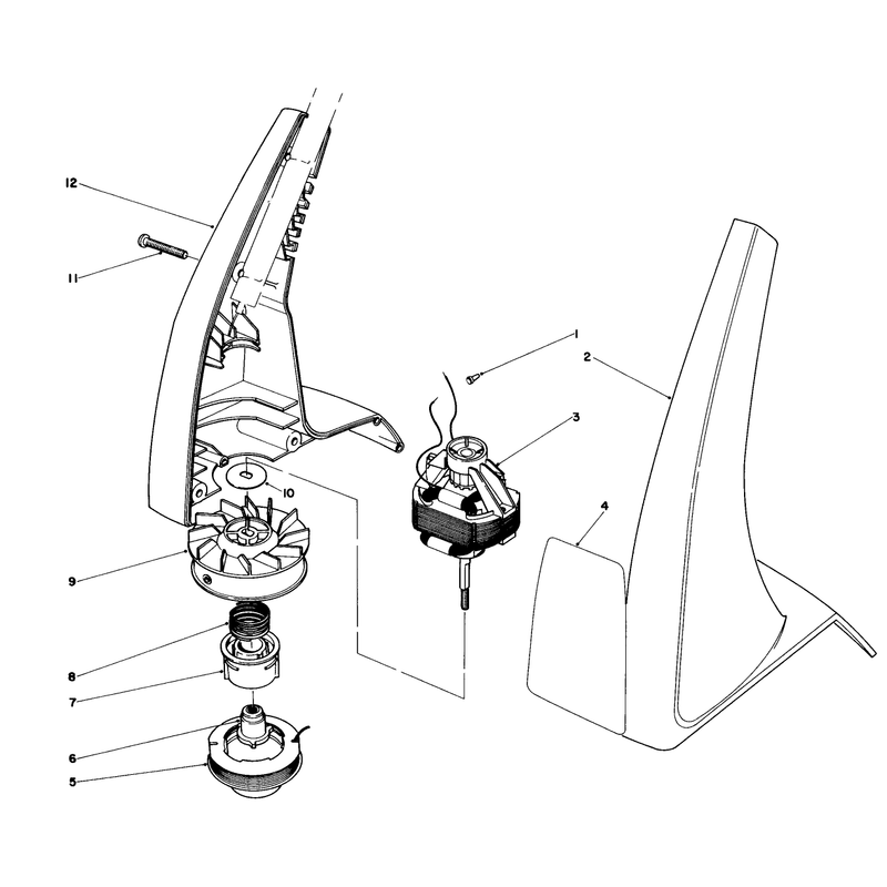 Motor and Housing Assembly