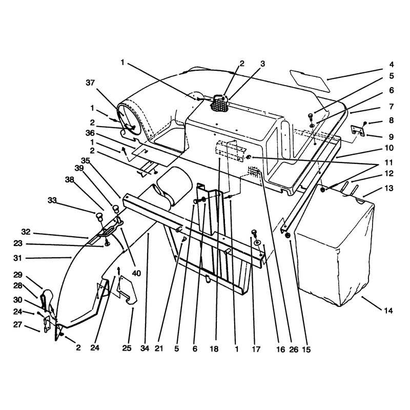 Grass Catcher Assembly