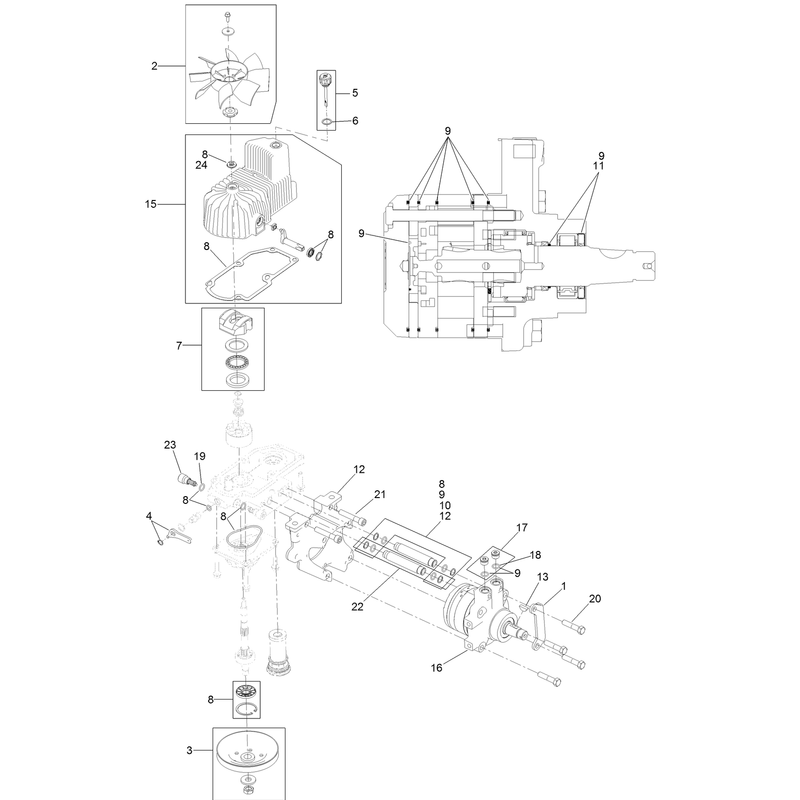 RH Hydro Assembly No. 126-1326