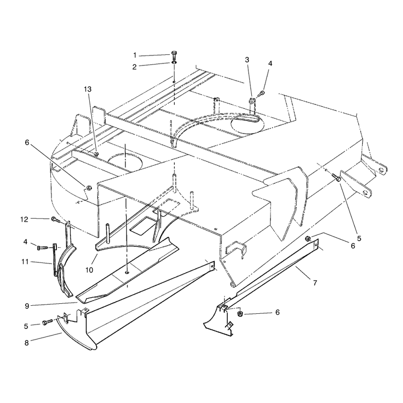 Shelf and Deflectors Assembly