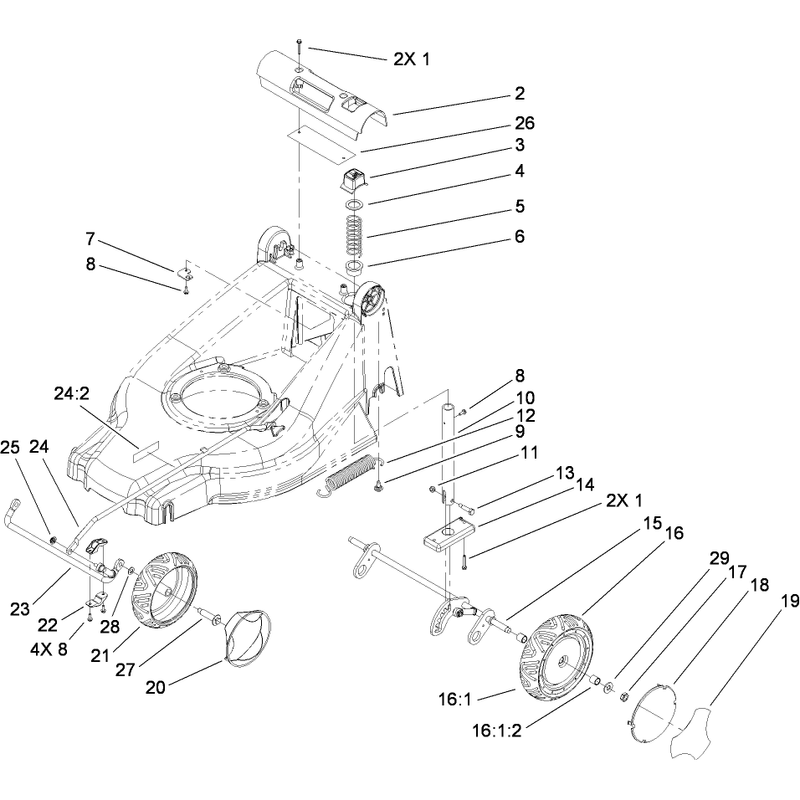 Height of Cut and Wheel Assembly