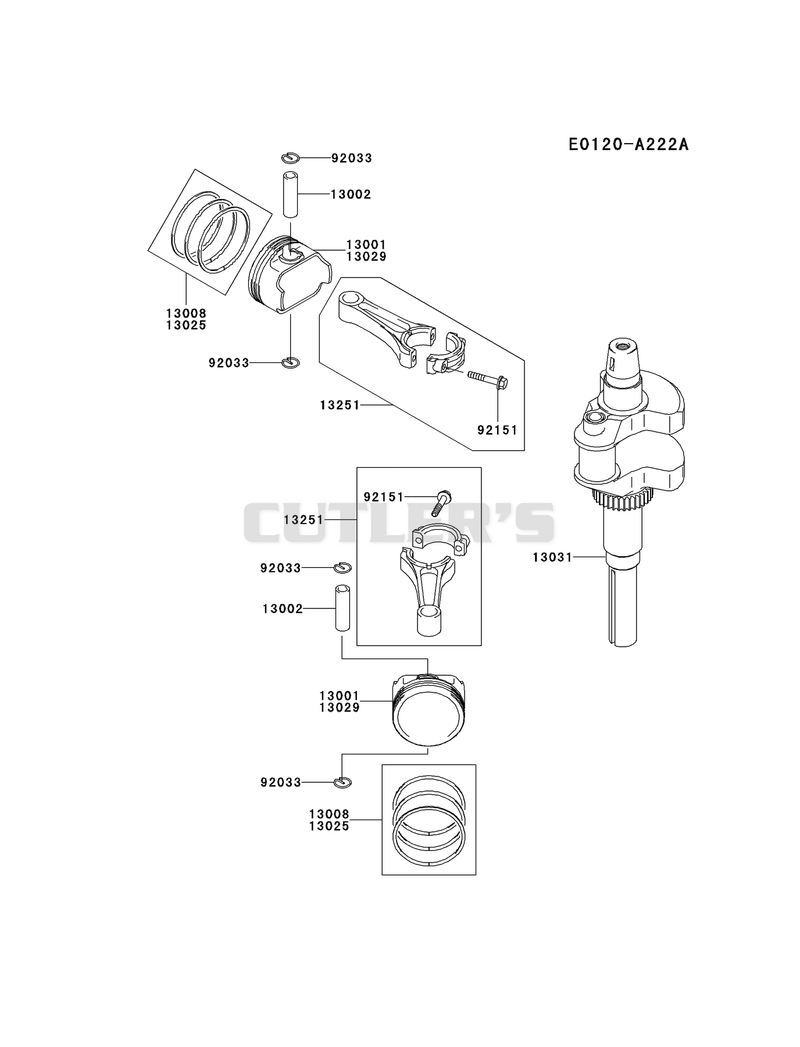 PISTON/CRANKSHAFT