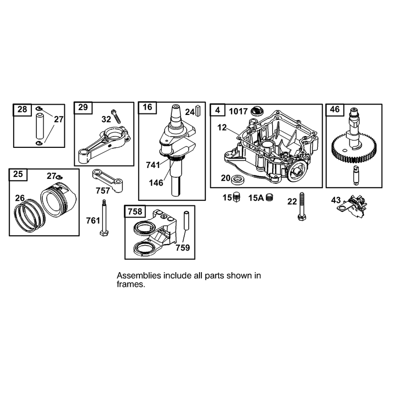 Engine Briggs and Stratton Model 311777-0151-E1