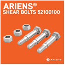 Ariens 52100100 3 Pack of 5/16" Deluxe Snow Blower Shear Bolt & Nuts
