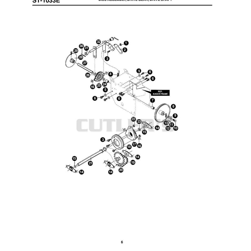 DISC ASSEMBLY, DRIVE GEAR, DRIVE SHAFT