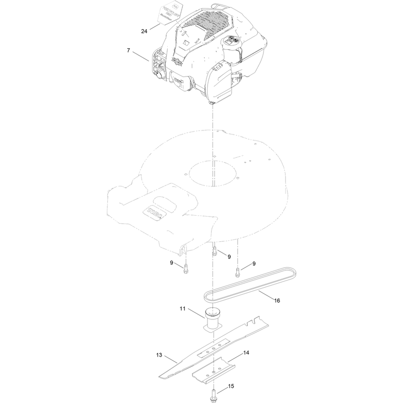 Engine and Blade Assembly