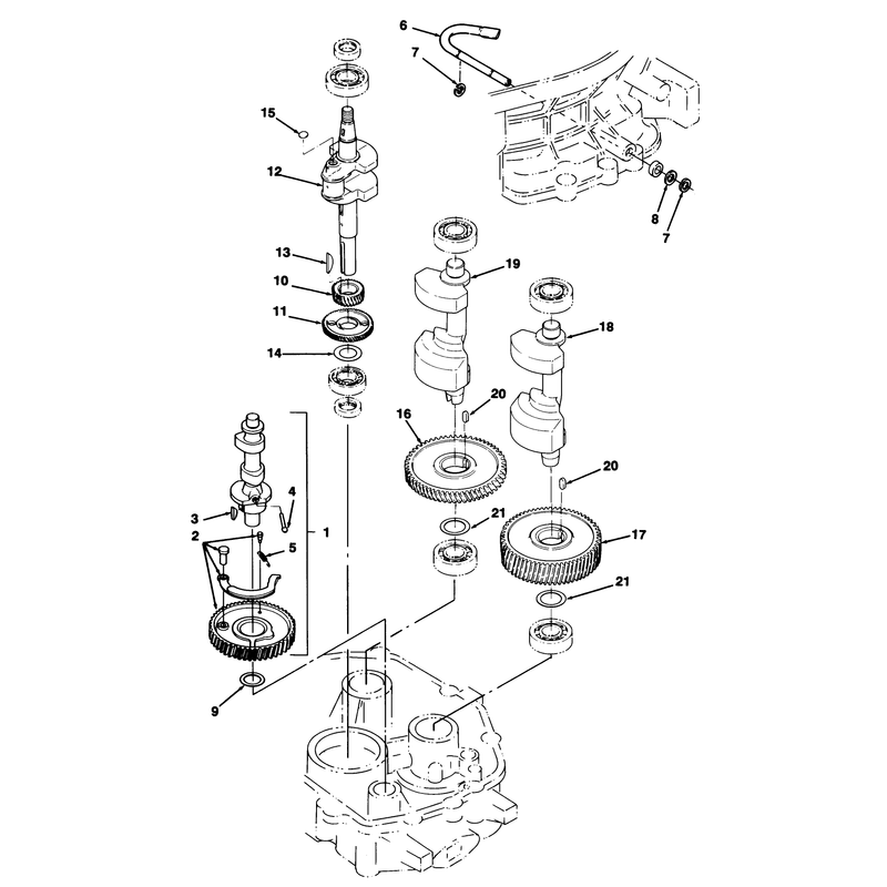 12hp Engine Crankshaft & Camshaft Assembly