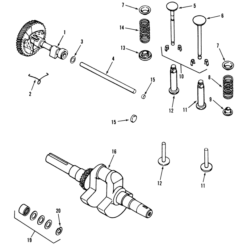 Kohler Camshaft, Crankshaft & Valves
