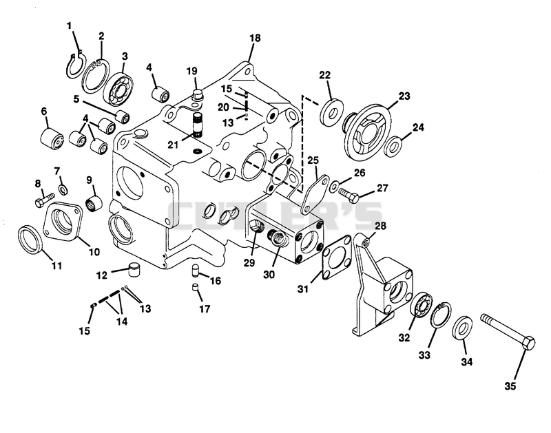 NUMBER TWELVE - TRANSMISSION CASE ASSEMBLY