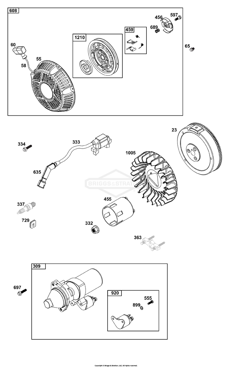 Flywheel, Ignition, and Starter Group
