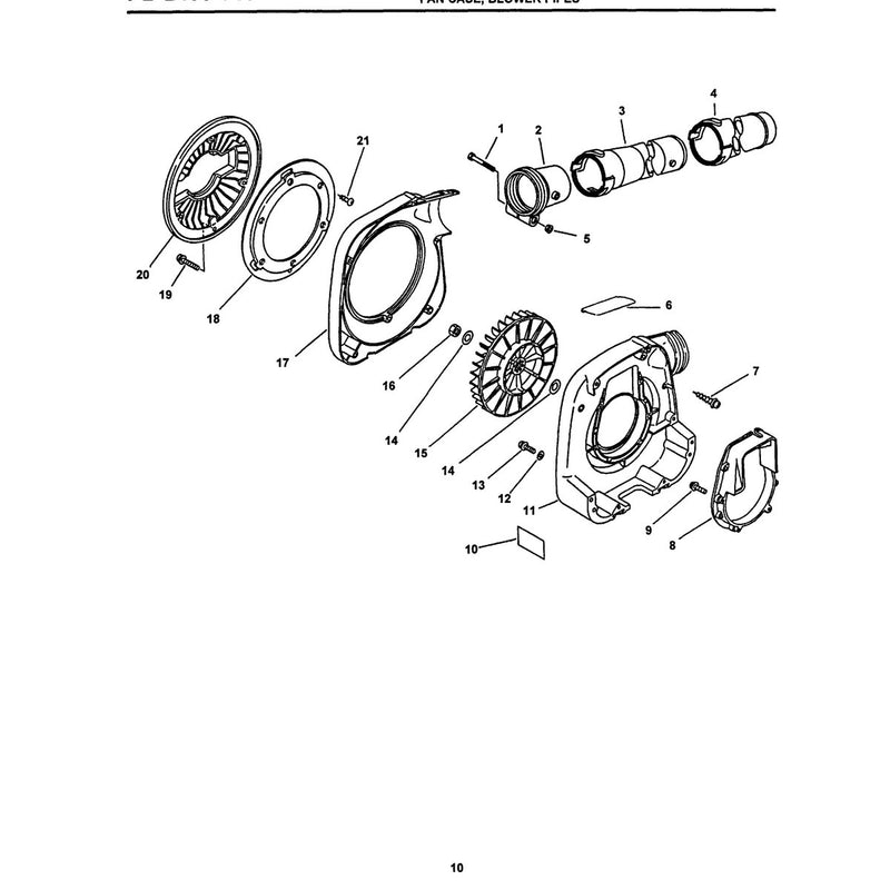 Fan Case, Blower Pipes