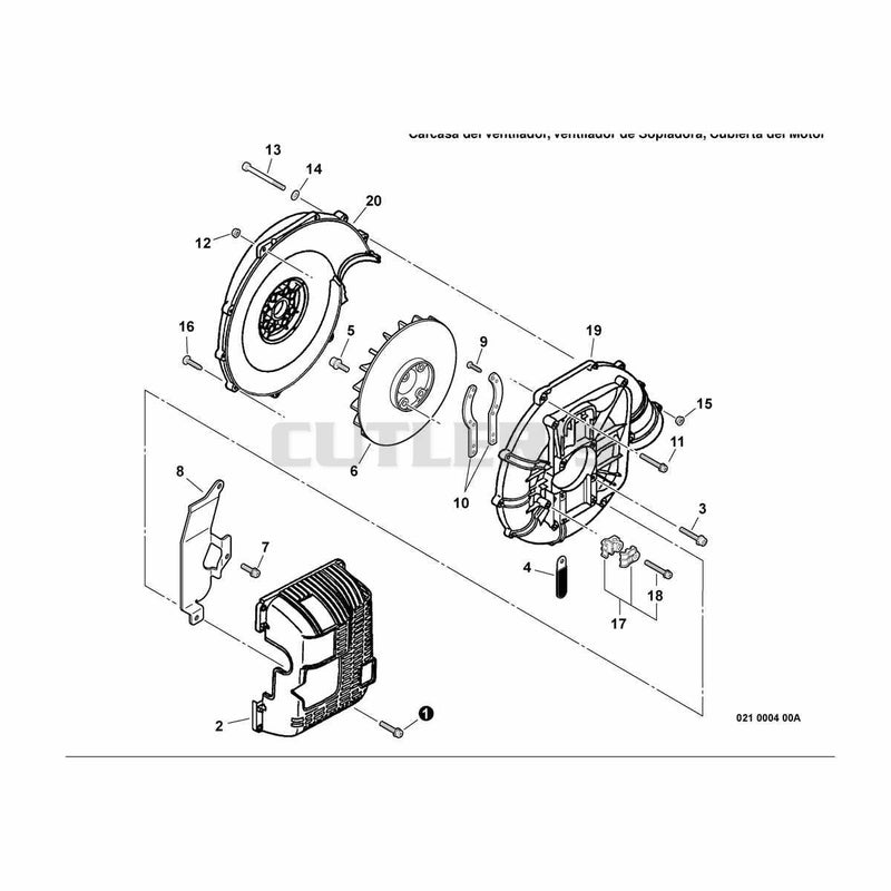 Fan Case, Blower Fan, Engine Cover
