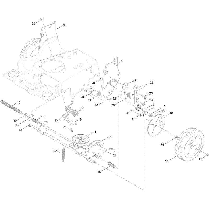 Traction and Height of Cut Assembly