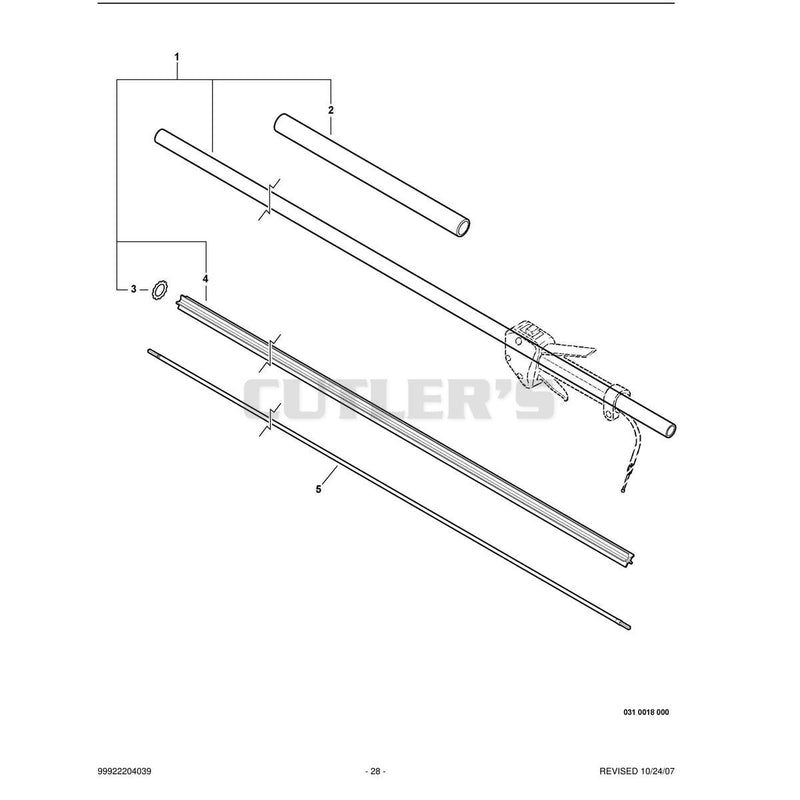 Main Pipe Assembly, Driveshaft