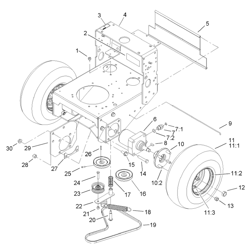 Wheel Motor Pump Belt and Pump Idler Assembly