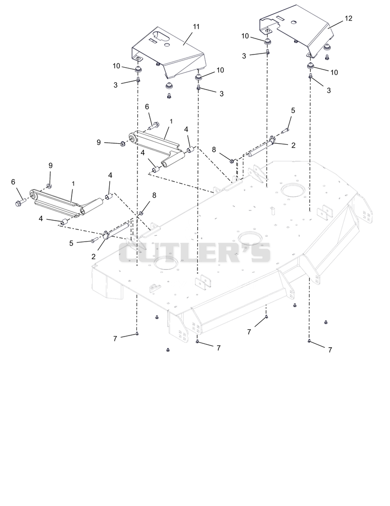 Deck Stabilizer Arms and Belt Guards – 52"
