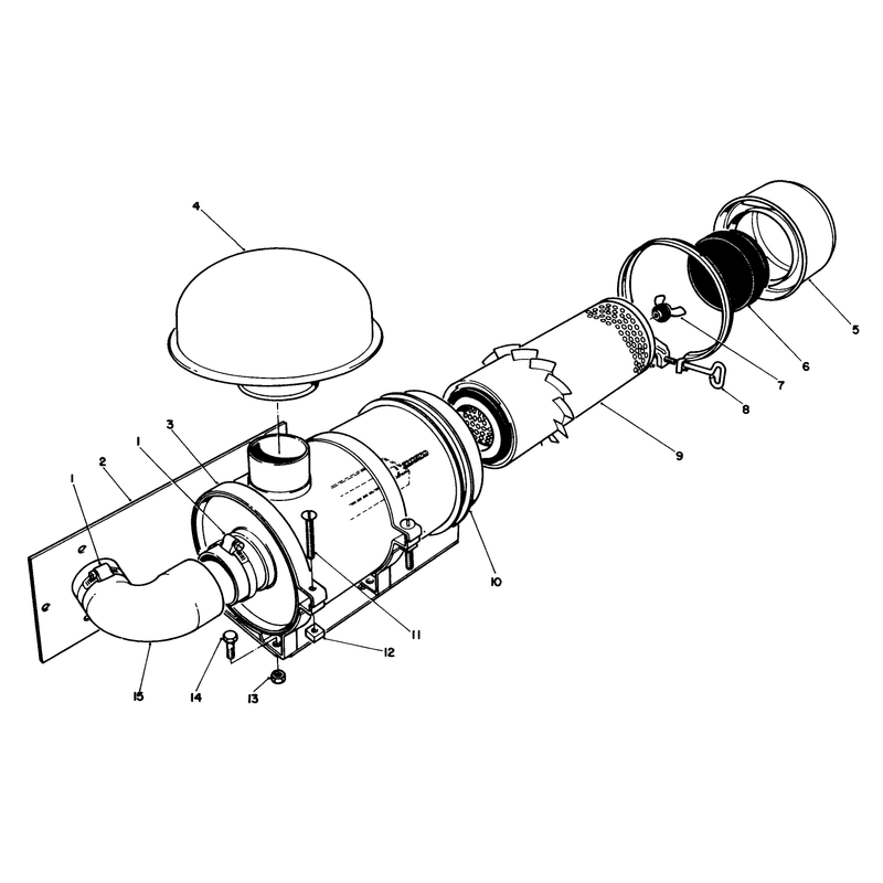 Remote Air Cleaner Kit No 55-8460 Optional