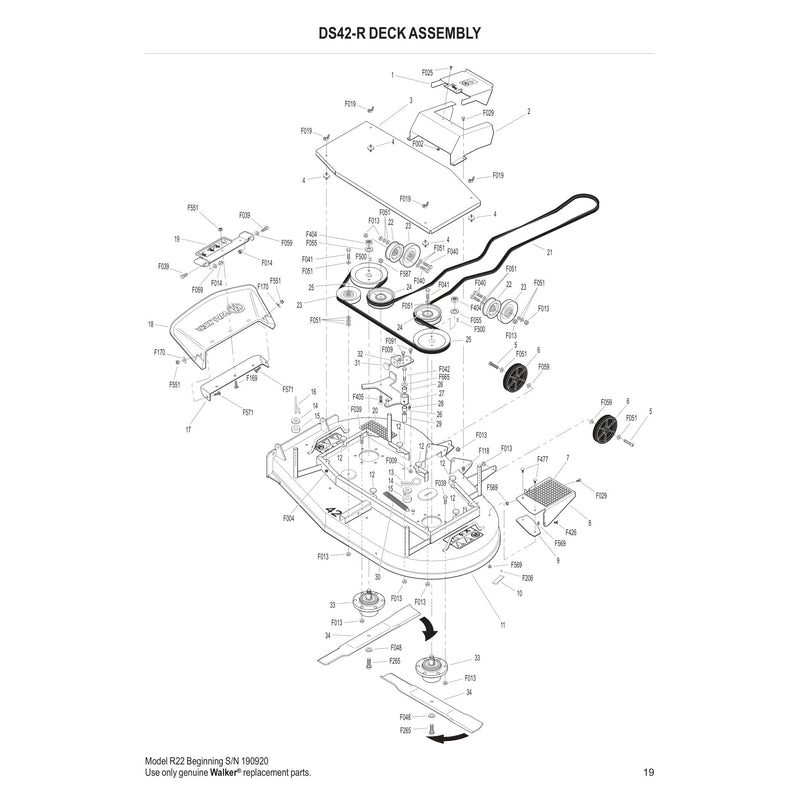 DS42-R Deck Assembly