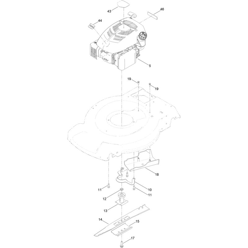 Engine and Blade Assembly