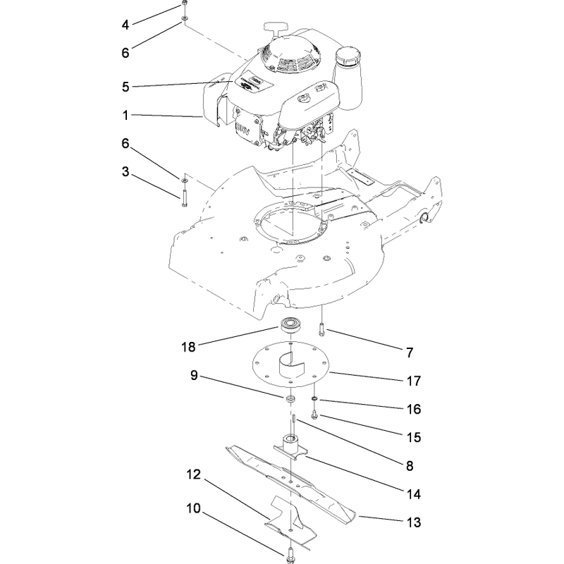 Engine and Blade Assembly