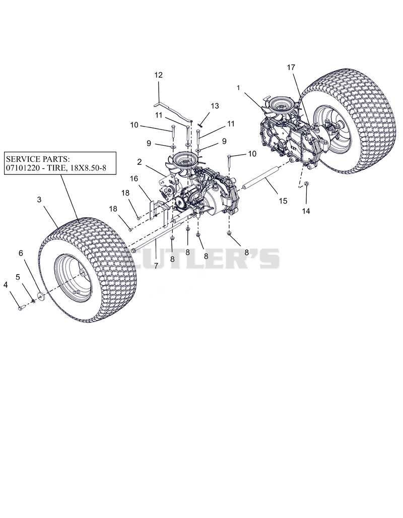 Rear Tires and Transaxles